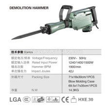 642mm 45J 1500W Heavy-Duty demolição Jack Hammer profissional elétrico pequeno disjuntor Hammer GW8078